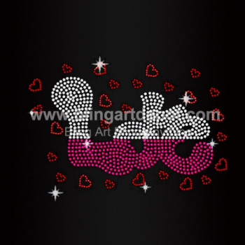 Love Rhinestone Heat Transfers Love Rhinestone Heat Transfers